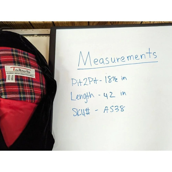 80s Talbots 8 ALBERT NIPON EXECUTIVE DRESS Double Breast Button Plaid Old Money - Picture 13 of 13